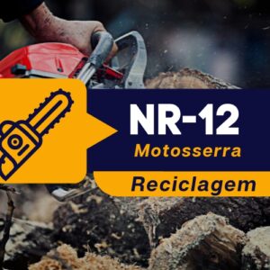 NR 12 – Máquinas e Equipamentos – Motosserra – Teórico –Reciclagem